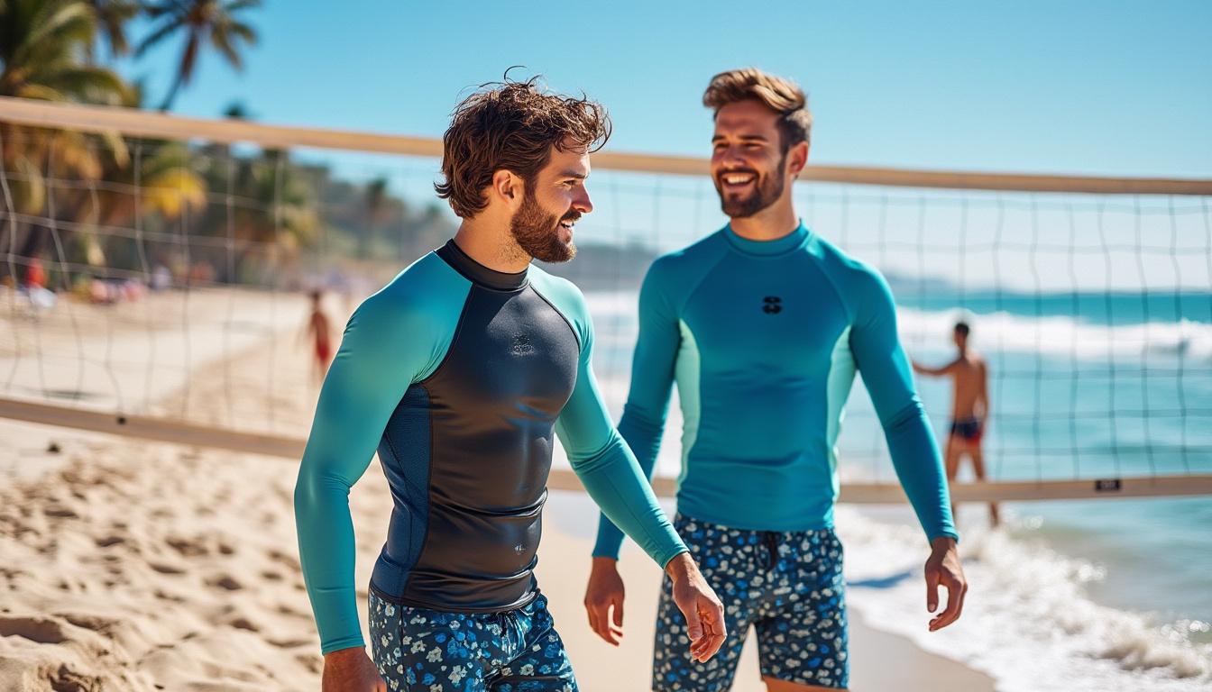 découvrez comment choisir un rashguard homme efficace pour vous protéger du soleil cet été avec notre guide sur les hauts anti-uv, alliant confort et sécurité.